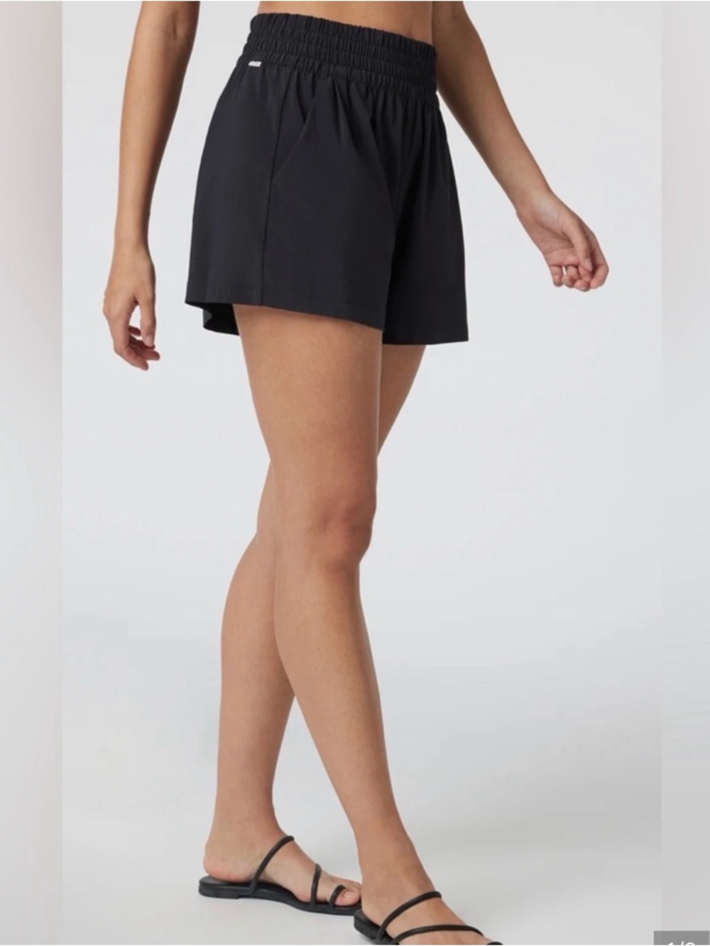 Vuori Villa Black Women's Athletic Shorts
